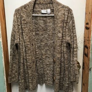 Tops, pants, sweaters and cardigan.